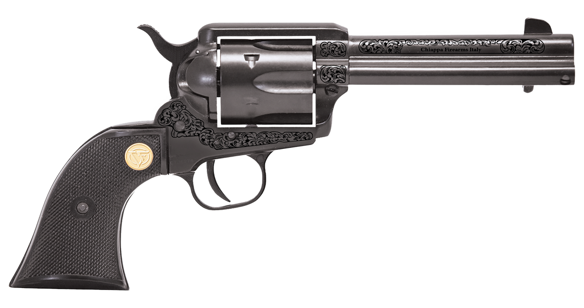 Chiappa Firearms 1873 SAA 22 LR 4.75" 6-Shot SAO Revolver - Black Engraved