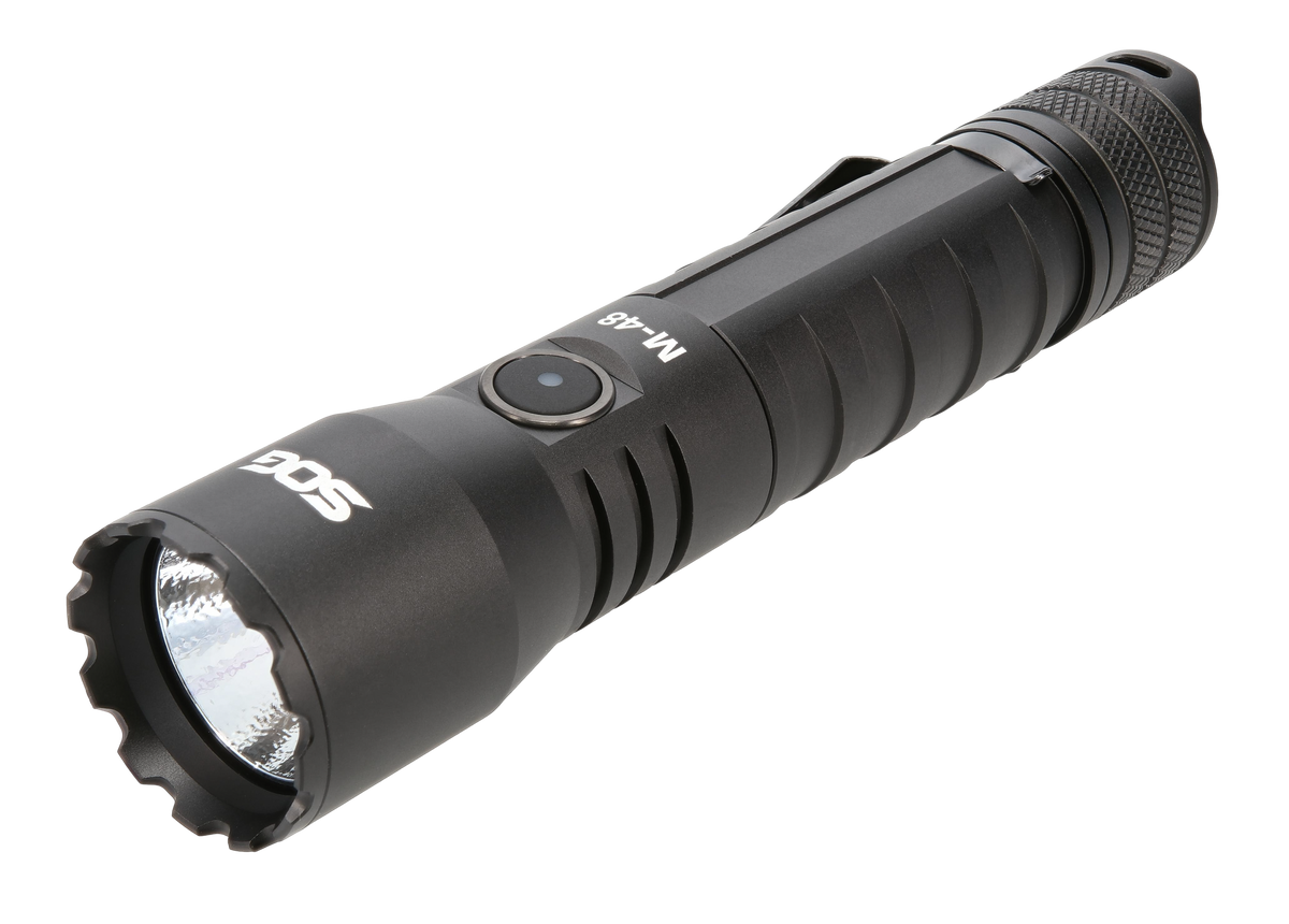 S.O.G M-48 2500 Lumen Rechargeable LED Flashlight - Black Aluminum