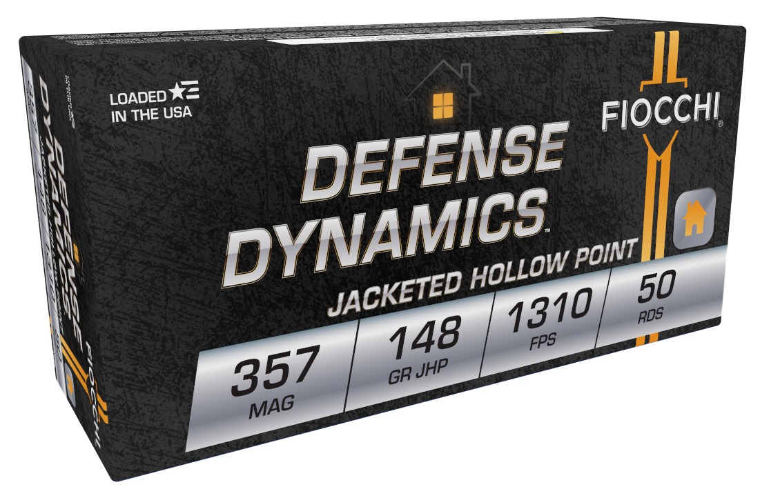 Fiocchi Defense Dynamics 357 Mag 148gr Jacketed Hollow Point 50 Bx/20 Cs - Box or Case