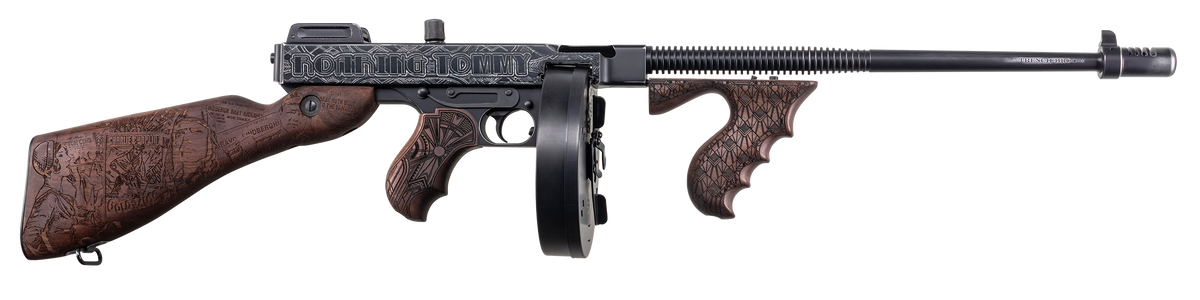 Auto Ordnance Thompson 1927A-1 Roaring 20s 45 ACP 18" 20+1 Semi-Auto Rifle - 50rd Drum/20rd Mag