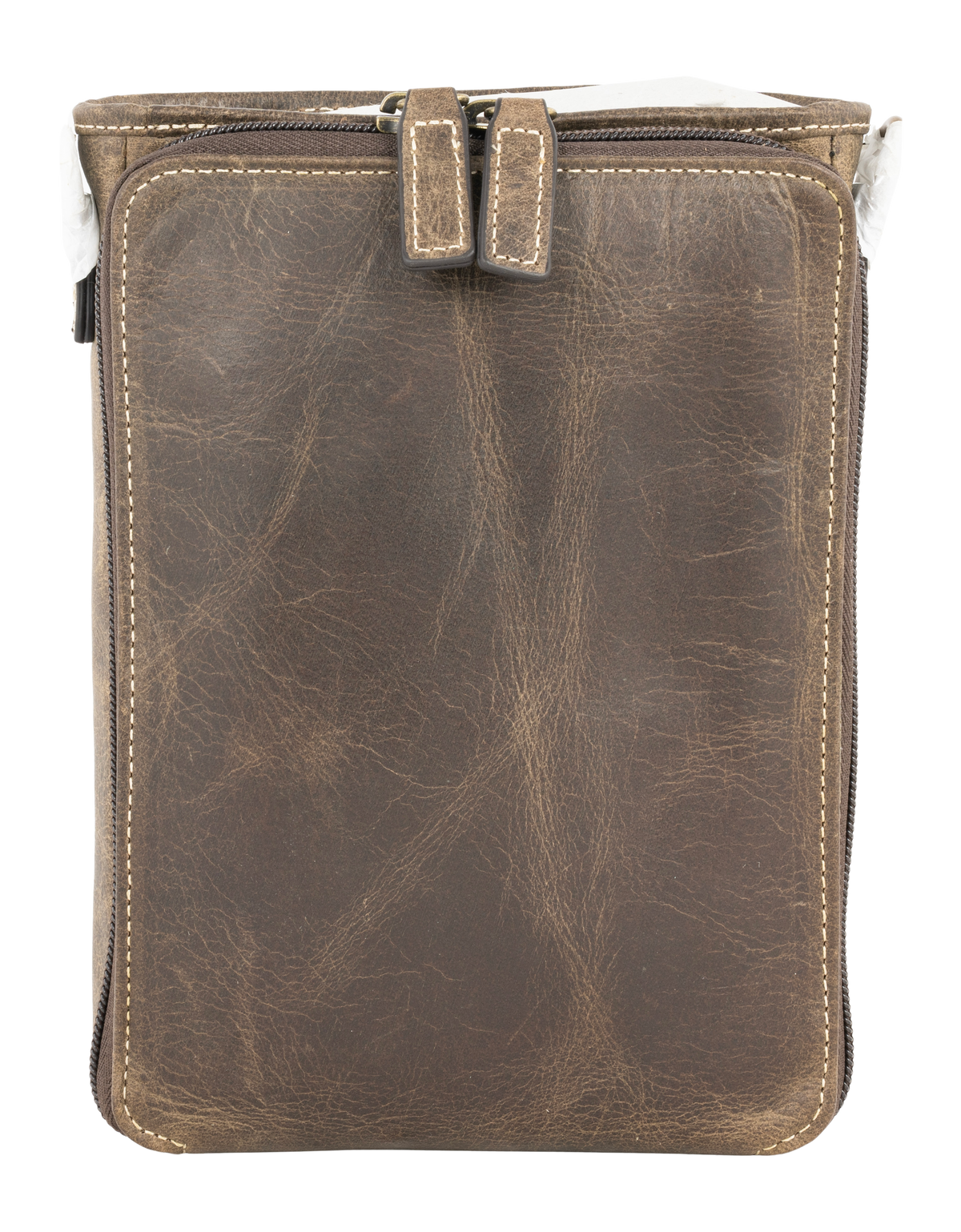 Kingport Industries Gun Tote'n Mamas GTM-CZY/11 Large Essentials Crossbody Pouch - Brown Distressed Leather