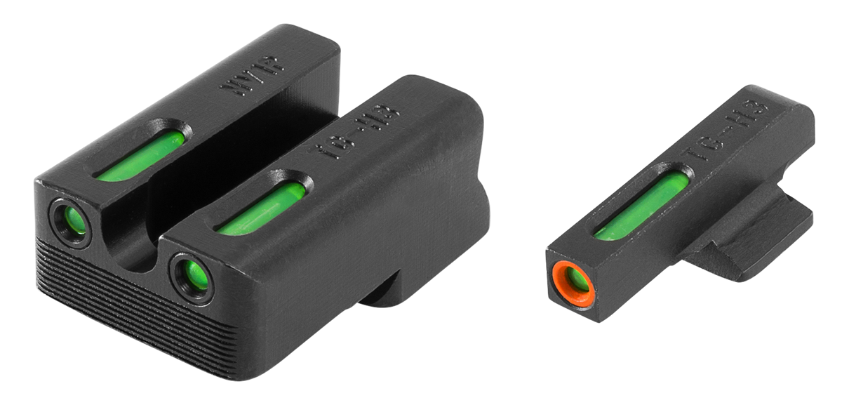 TruGlo TFX Pro 1911 Novak .260/.450 Green Tritium Fiber Optic Sight Set