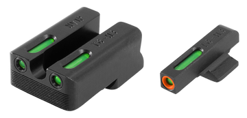 TruGlo TFX Pro 1911 Novak .260/.450 Green Tritium Fiber Optic Sight Set