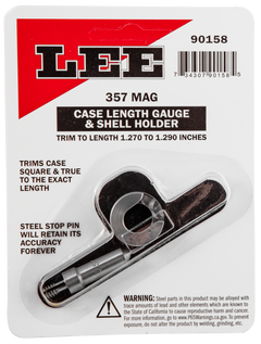Lee Precision 90158 Case Length Gauge 357 Mag w/ Shell Holder