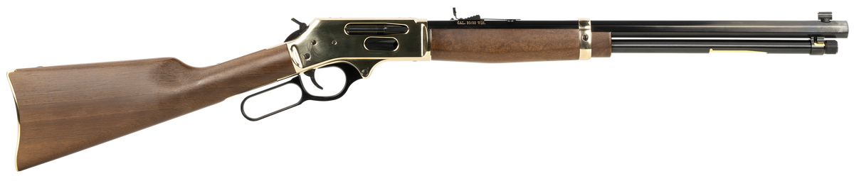 Henry H009BG Side Gate 30-30 Win 20" 5+1 Lever-Action Rifle - Brass Receiver, Walnut