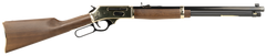 Henry H009BG Side Gate 30-30 Win 20" 5+1 Lever-Action Rifle - Brass Receiver, Walnut