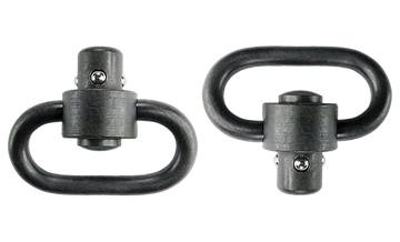 GrovTec GTSW288 Heavy Duty 1.25" Push Button QD Sling Swivel - Black Manganese Phosphate Steel