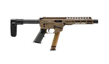 Freedom Ordnance FX9P 9mm Luger 8" 31+1 Semi-Auto Pistol - SB Mini Brace - Flat Dark Earth