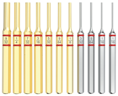 Real Avid Accu-Punch 11-Piece Brass/Steel Pin Punch Set