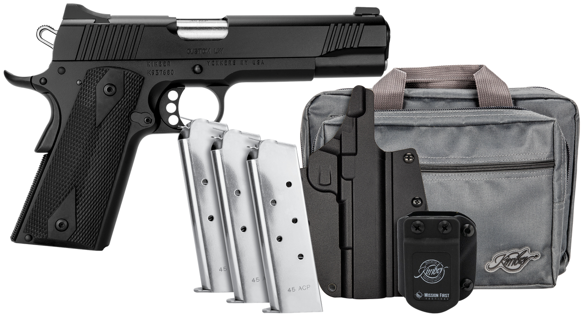 Kimber Custom LW Club Bundle 45 ACP 5" 7+1 Semi-Auto Pistol