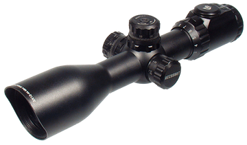 UTG Accushot SCP3-UM312AO 3-12x 44mm 30mm Tube Illuminated Red/Green Mil-Dot Rifle Scope - Black Hardcoat Anodized