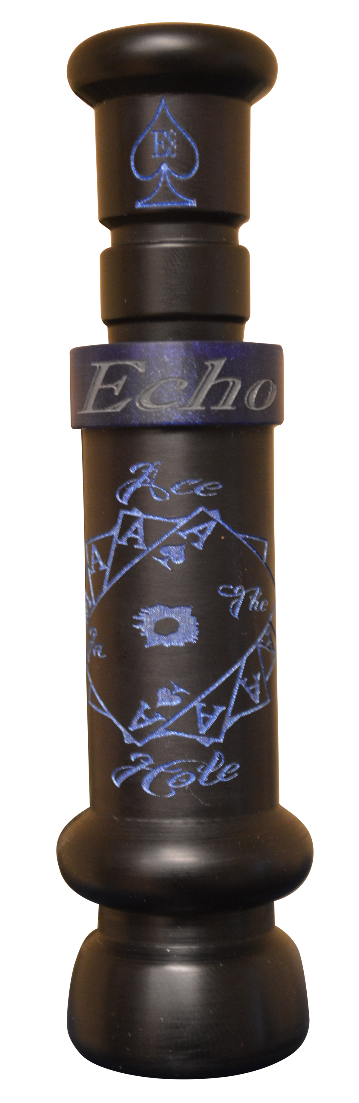Echo Calls Ace in The Hole Single Reed Duck Call Matte Black Acrylic