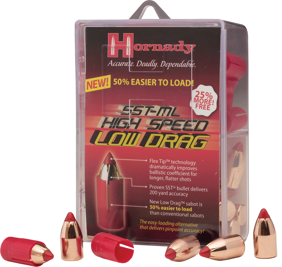 Hornady MonoFlex ML .50 Cal 250gr Low Drag Sabot - 20/Bx