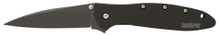 Kershaw Leek 3" Folding Modified Drop Point Plain Black DLC