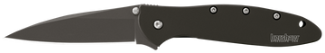 Kershaw Leek 3" Folding Modified Drop Point Plain Black DLC