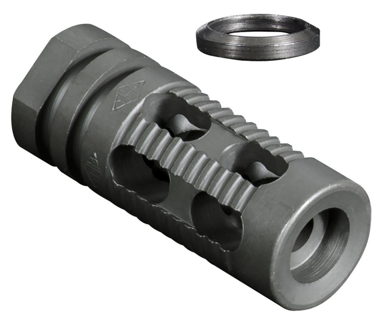 Yankee Hill 285M2 Phantom Comp/Brake 5.56mm 1/2x28 Smooth End - 2.25 in