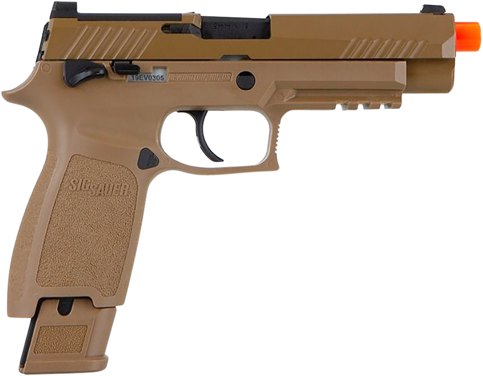 Sig Sauer Airguns Proforce M17 6mm Green Gas 21+1 Semi-Auto Airsoft Pistol - Coyote Tan