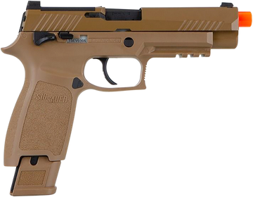 Sig Sauer Airguns Proforce M17 6mm Green Gas 21+1 Semi-Auto Airsoft Pistol - Coyote Tan
