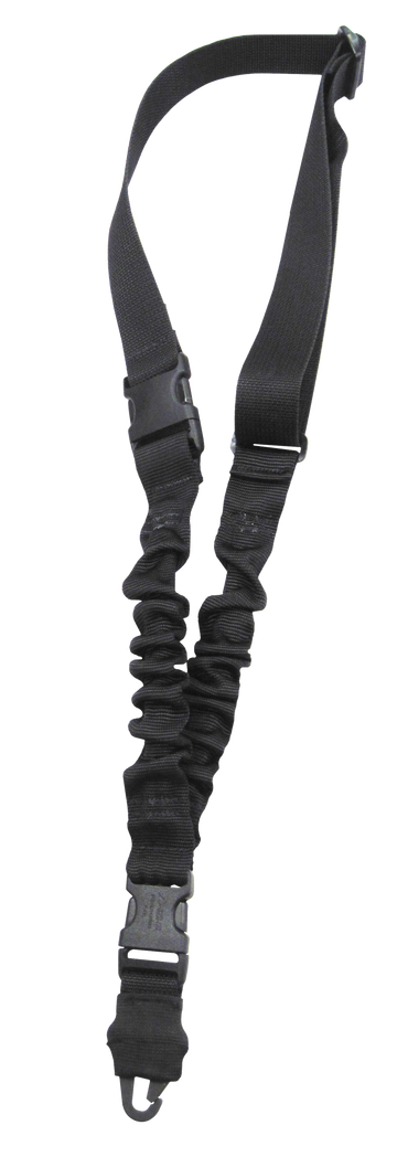 Tacshield Shock Sling 1.25" Single-Point Black Webbing Rifle/Shotgun