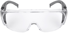 Allen 4180 Ultrx Safety Glasses Clear Lens Black Frame - Fits Over Glasses