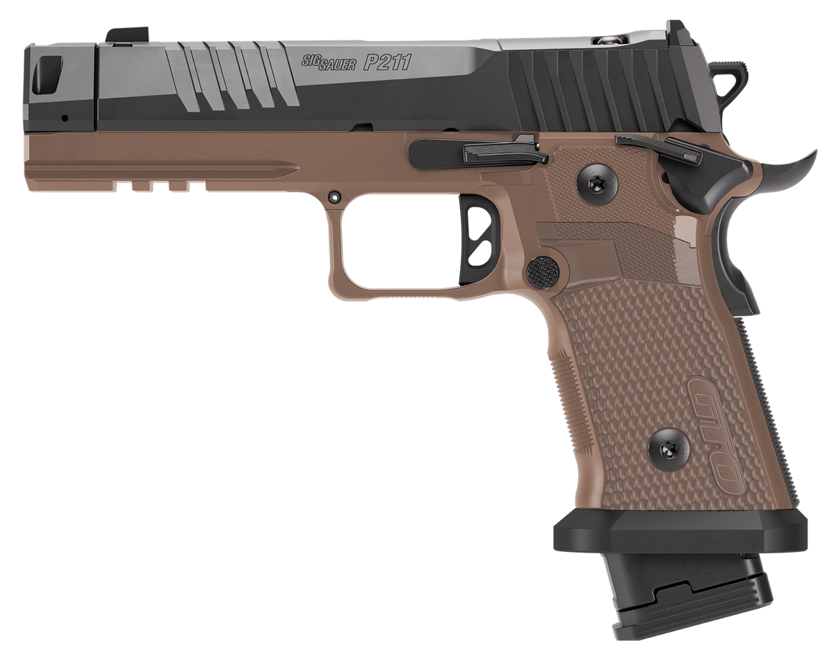 Sig Sauer P211 GTO Combat 9mm Luger 4.4" 21+1 SAO Pistol - Coyote Brown