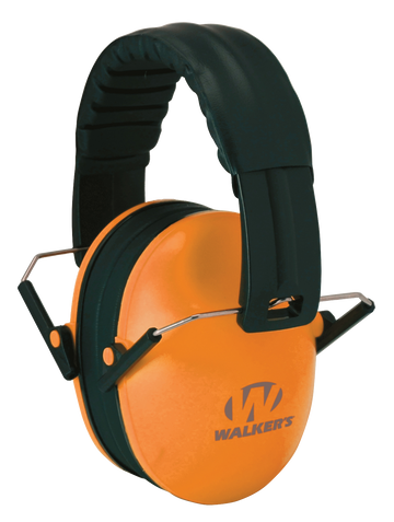 Walkers Game Ear Baby & Kids Passive Muff 23 dB Over the Head Orange Polymer