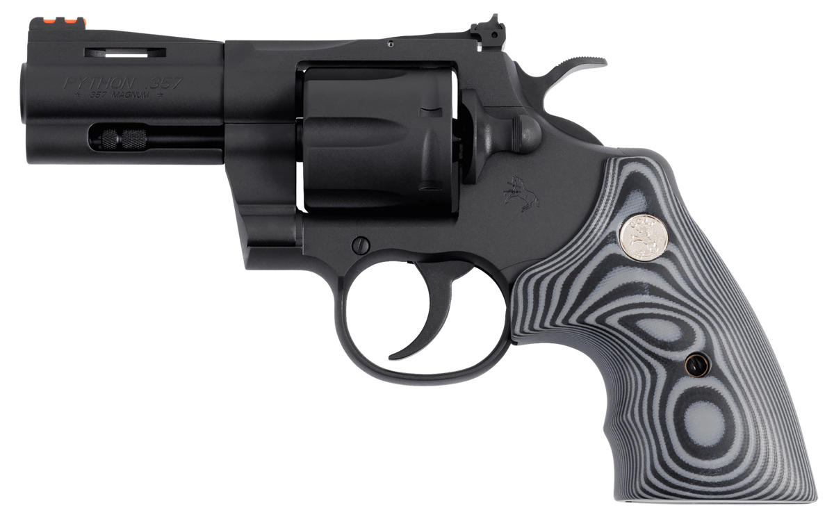 Colt Mfg Python 357 Mag/38 Special 3" 6-Shot DA/SA Revolver - Matte Blued