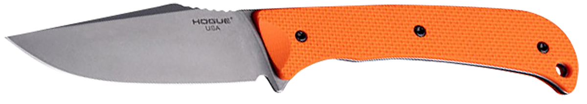 Hogue Extrak 3.3" Fixed Blade Clip Point Plain Edge - Blaze Orange G10