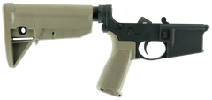 BCM LRG-STK-MOD-0 Lower MOD 0 Multi-Caliber AR-Platform 7075-T6 Aluminum Black Cerakote Flat Dark Earth Pistol Grip & Stock - Semi-Complete Lower