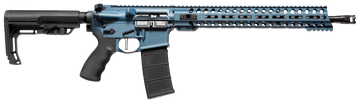 Patriot Ordnance Factory Wonder 5.56x45mm NATO 16.5" 30+1 Semi-Auto Rifle - Blue Titanium Cerakote