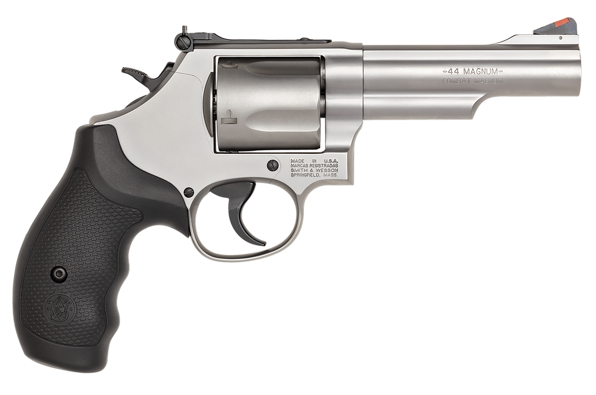 Smith & Wesson Model 69 44 Rem Mag 4.25" 5-Rd DA/SA L-Frame Stainless Revolver - CA Compliant