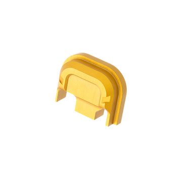 Tyrant CNC Slide Cover Plate Chevron Design Glock Gen 1-4 Gold Aluminum