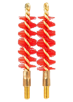 Tapco Pistol Brush 38/357/9mm Nylon Bristle 2-Pack - Heavy Duty Red