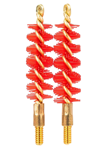 Tapco Pistol Brush 38/357/9mm Nylon Bristle 2-Pack - Heavy Duty Red