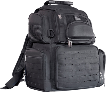 Bulldog BDT414B Tactical Range Handgun Backpack Medium Black Nylon