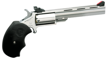 NAA Mini-Master 22 WMR 4" 5-Shot SAO Revolver - CA Compliant