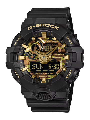 G-Shock GA700CF-1A Analog Digital Black/Camo Dial Watch