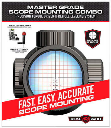 Real Avid Master Grade Scope Mounting Combo - Torque Driver & Reticle Leveling System