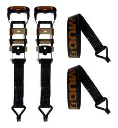 Muddy MUD-HDRS16-2PK 1.5\" x 16' Heavy Duty Ratchet Strap 2-Pack