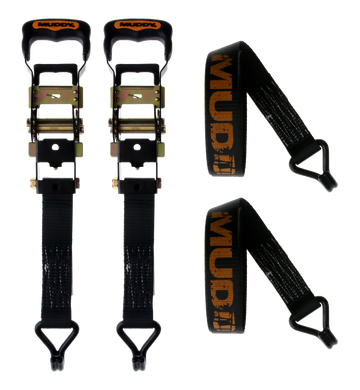 Muddy MUD-HDRS16-2PK 1.5\" x 16' Heavy Duty Ratchet Strap 2-Pack