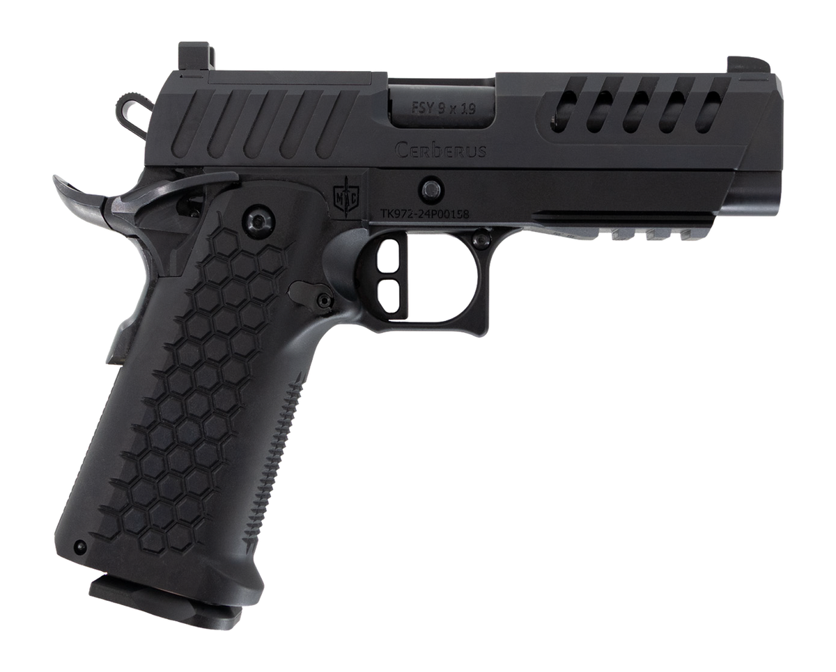 MAC Cerberus 9mm Luger 4.40" 17+1 Semi-Auto Pistol - Ported