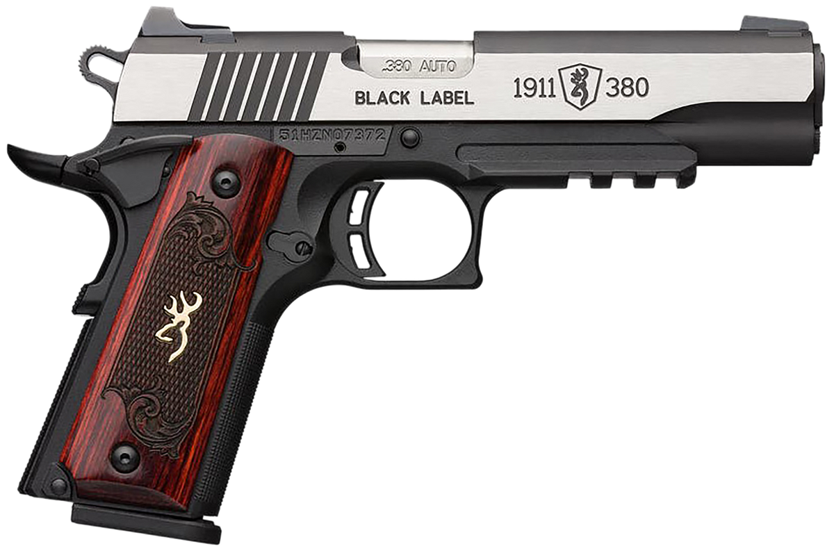 Browning 1911-380 Black Label Medallion Pro 380 ACP 4.25" 8+1 SAO Pistol