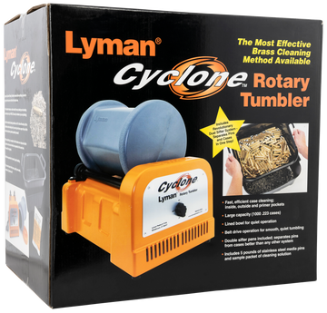 Lyman Cyclone Rotary Tumbler Multi-Caliber 1000 Cases 115V Orange/Blue