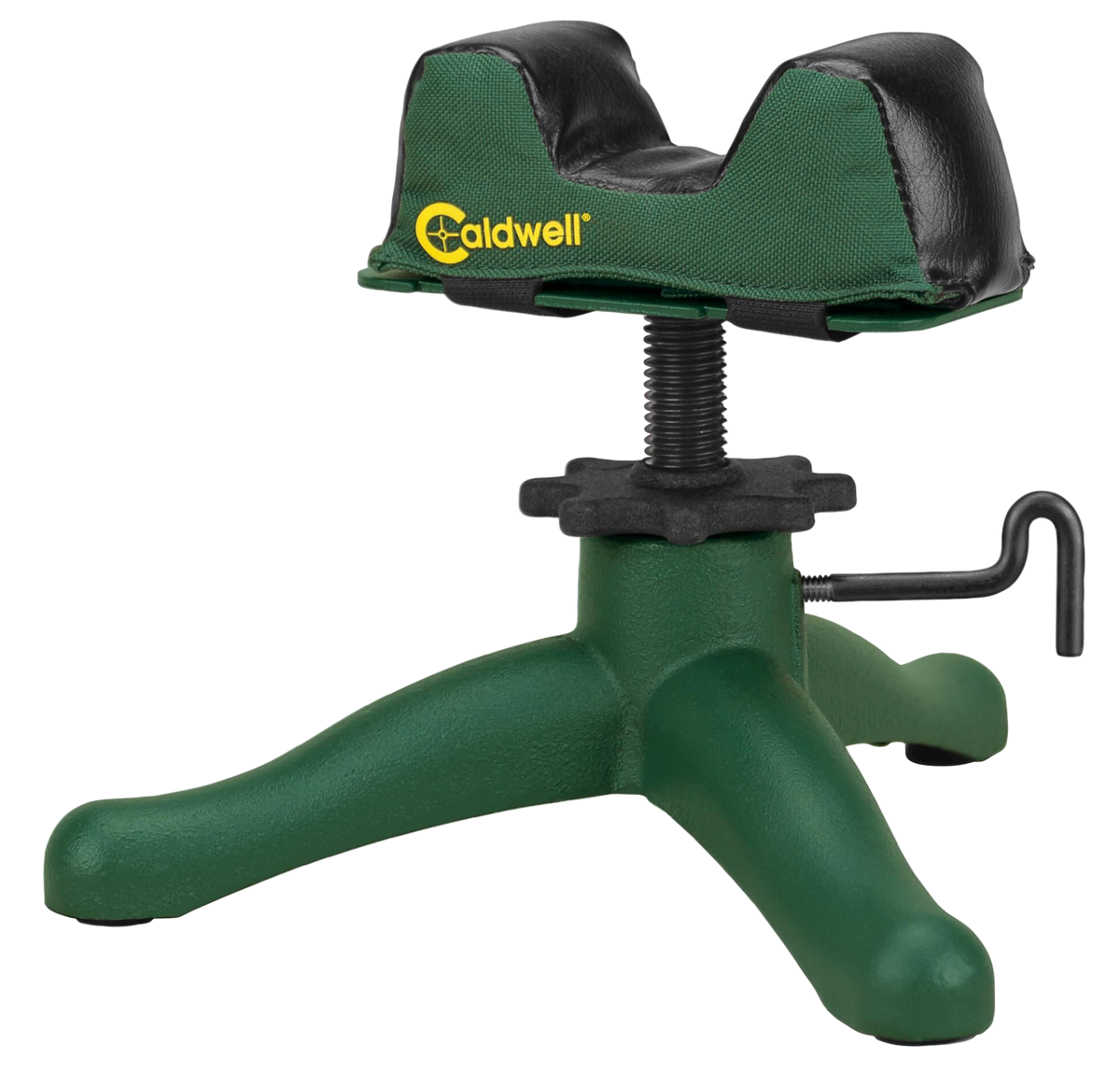 Caldwell Rock Jr. Front Shooting Rest - Cast Iron Base with Medium Varmint Filled Front Bag