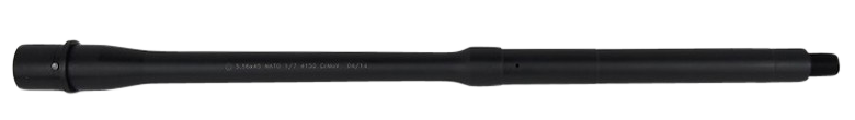 Ballistic Adv BABL556015M Modern Series 5.56x45mm NATO 16" AR-15 Barrel - Midlength Government Profile - Black QPQ