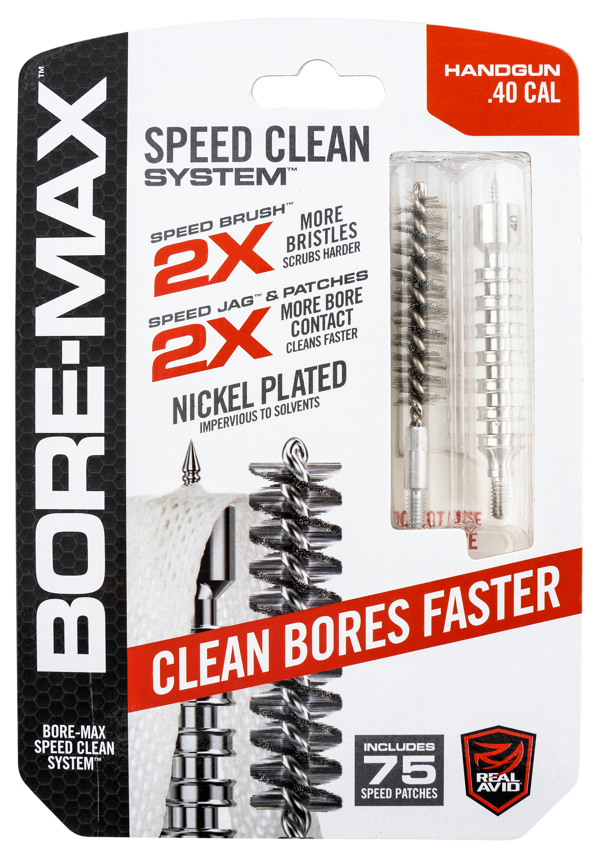 Real Avid Bore-Max Speed Clean Upgrade Set .40 Cal Pistol