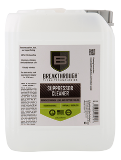 Breakthrough Clean Suppressor Cleaner 1 Gallon - Water-Based, Ammonia-Free