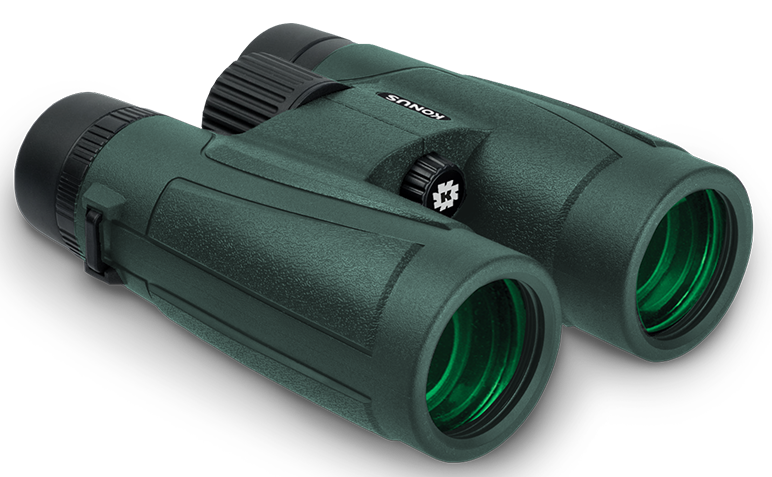 Konus Regent-HD 8x42mm BaK-4 Roof Prism Center Focus Waterproof Binoculars - Black Rubber Armor
