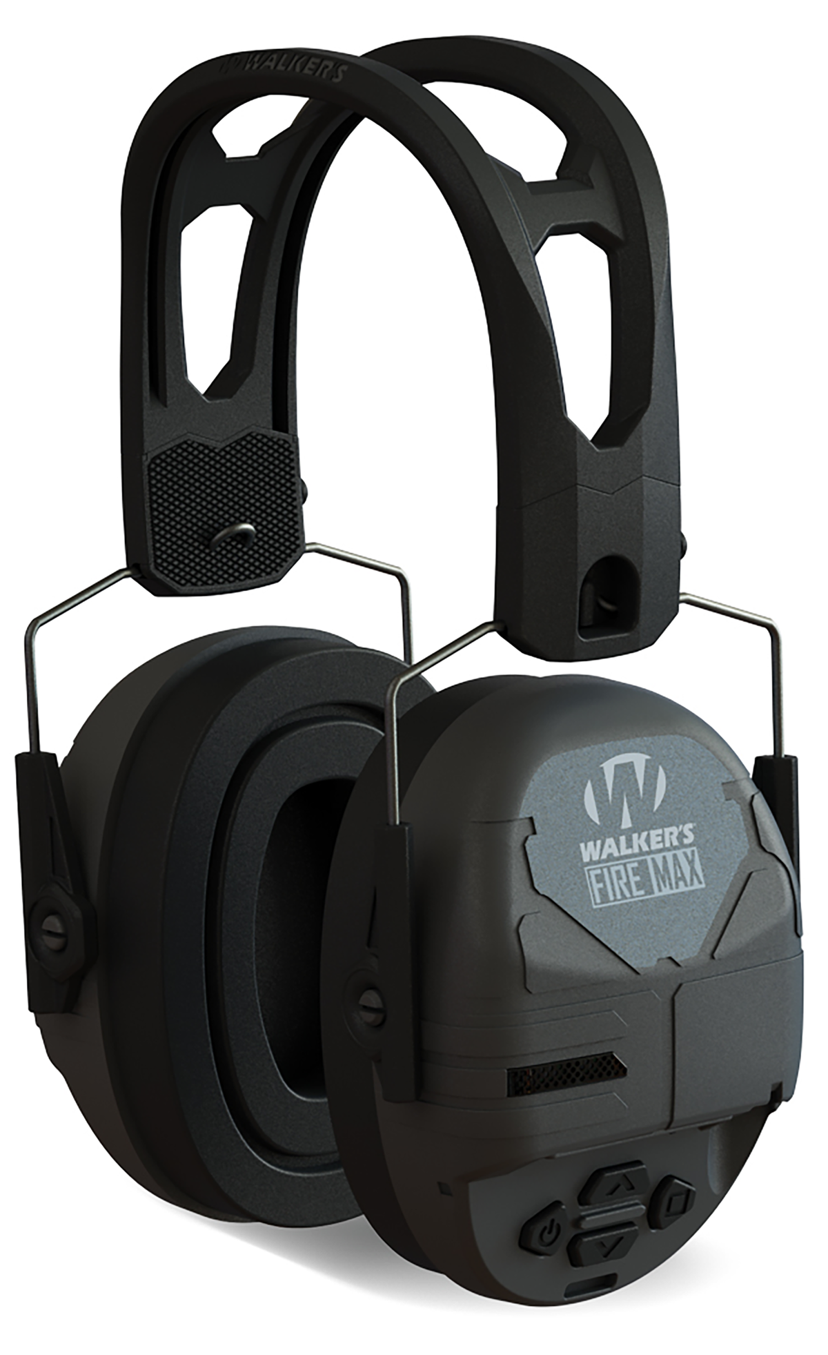 Walkers Game Ear Firemax Digital Muff Over the Head Black Polymer