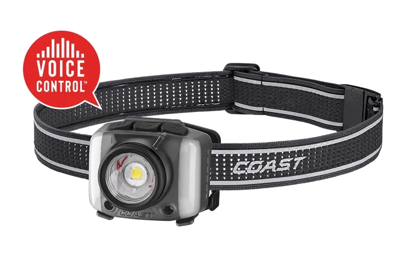 COAST PRODUCTS FL97R Voice-Controlled Rechargeable Headlamp - 1250 Lumens - FDE